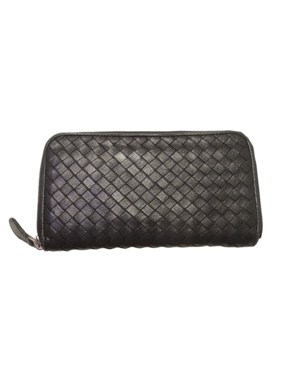 Bottega Veneta Intrecciato Leather Zip Around Wallet